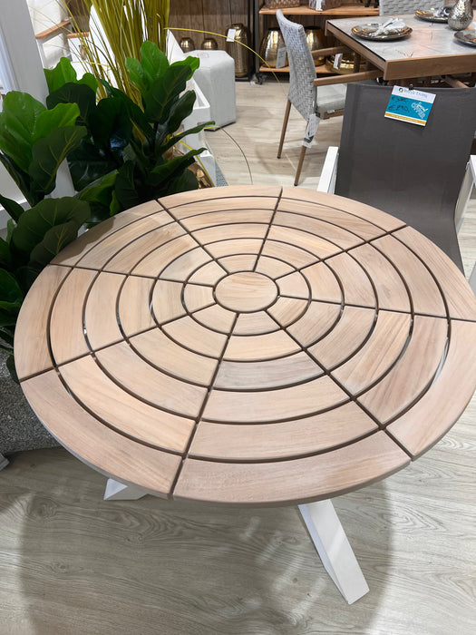 Mikado Dining Table Round - Top TEAK