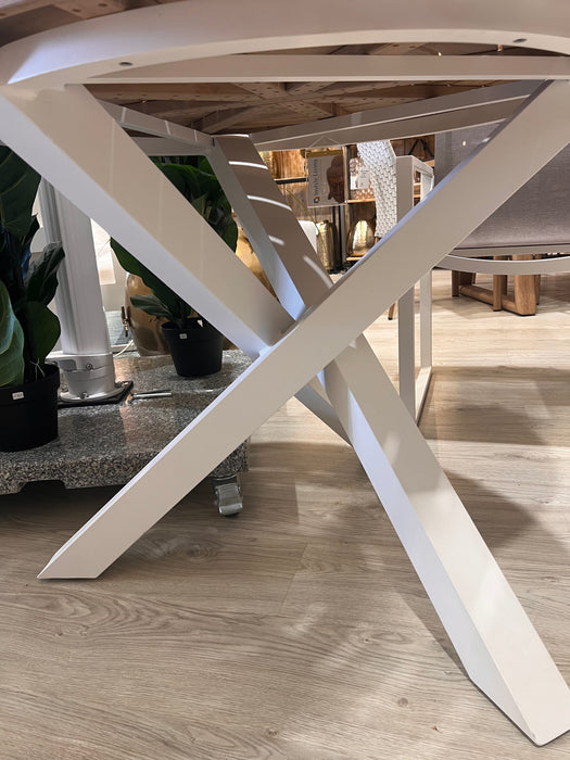 Mikado Dining Table Round - Frame only/ ALU