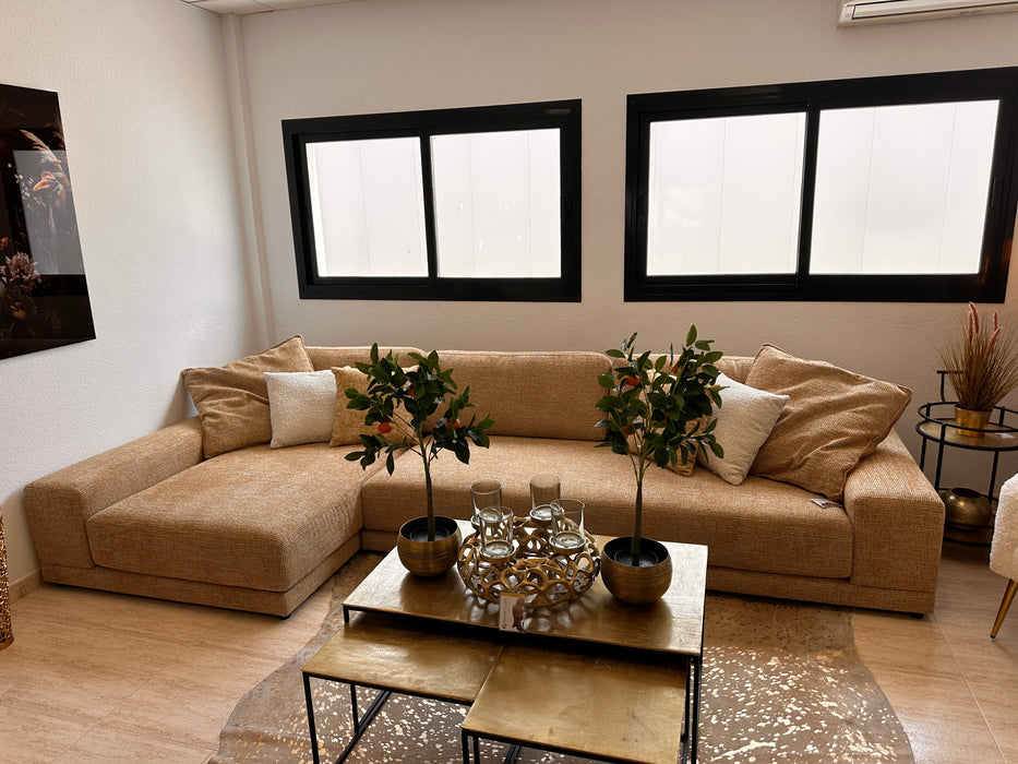 Sofa Monaco Corner , gelbgold melliert