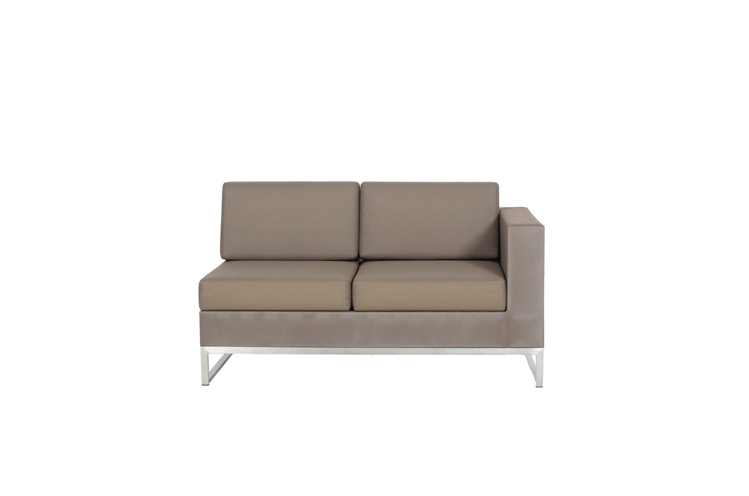 Prestige Module 2 Seater with armrest left ALU